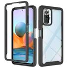 For Xiaomi Redmi Note 10 Pro Starry Sky Solid Color Series Shockproof PC + TPU Protective Case(Black) - 1