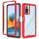 For Xiaomi Redmi Note 10 Pro Starry Sky Solid Color Series Shockproof PC + TPU Protective Case(Red) - 1
