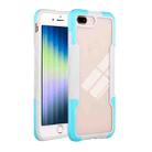 For iPhone SE 2022 / SE 2020 / 8 / 7 TPU + PC + Acrylic 3 in 1 Shockproof Protective Case(Sky Blue) - 1