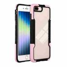 For iPhone SE 2022 / SE 2020 / 8 / 7 TPU + PC + Acrylic 3 in 1 Shockproof Protective Case(Pink) - 1