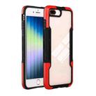 For iPhone SE 2022 / SE 2020 / 8 / 7 TPU + PC + Acrylic 3 in 1 Shockproof Protective Case(Red) - 1
