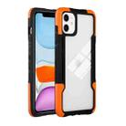 For iPhone 11 TPU + PC + Acrylic 3 in 1 Shockproof Protective Case (Orange) - 1