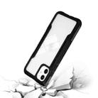 For iPhone 12 mini TPU + PC + Acrylic 3 in 1 Shockproof Protective Case (Black) - 5