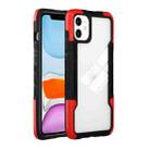 For iPhone 12 mini TPU + PC + Acrylic 3 in 1 Shockproof Protective Case (Red) - 1