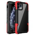 For iPhone 12 / 12 Pro TPU + PC + Acrylic 3 in 1 Shockproof Protective Case(Red) - 1