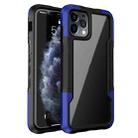 For iPhone 12 / 12 Pro TPU + PC + Acrylic 3 in 1 Shockproof Protective Case(Blue) - 1
