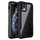 For iPhone 12 Pro Max TPU + PC + Acrylic 3 in 1 Shockproof Protective Case(Black) - 1