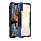 TPU + PC + Acrylic 3 in 1 Shockproof Protective Case For iPhone XS / X(Blue) - 1