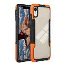 For iPhone XR TPU + PC + Acrylic 3 in 1 Shockproof Protective Case(Orange) - 1