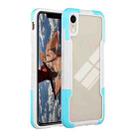 For iPhone XR TPU + PC + Acrylic 3 in 1 Shockproof Protective Case(Sky Blue) - 1