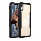For iPhone XR TPU + PC + Acrylic 3 in 1 Shockproof Protective Case(Black) - 1
