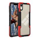 For iPhone XR TPU + PC + Acrylic 3 in 1 Shockproof Protective Case(Red) - 1