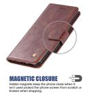 For OnePlus 7T Retro Copper Button Crazy Horse Horizontal Flip PU Leather Case with Holder & Card Slots & Wallet & Lanyard(Brown) - 6