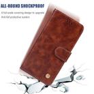For OnePlus 7T Retro Copper Button Crazy Horse Horizontal Flip PU Leather Case with Holder & Card Slots & Wallet & Lanyard(Brown) - 7