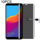 For Huawei Honor Play 7C 10 PCS 9H Surface Hardness 180 Degree Privacy Anti Glare Screen Protector - 1