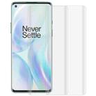 For OnePlus 8 2 PCS 3D Curved Silk-screen PET Full Coverage Protective Film(Transparent) - 1