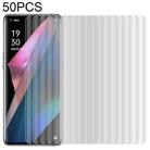 For OPPO Find X3 / X3 Pro 50 PCS 3D Curved Silk-screen PET Full Coverage Protective Film(Transparent) - 1