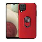 For Samsung Galaxy A12 360 Rotary Multifunctional Stent PC+TPU Case with Magnetic Invisible Holder(Red) - 1