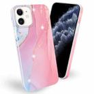 Frosted Watercolor Marble TPU Protective Case For iPhone 11 Pro(Pink) - 1