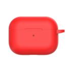 For Apple AirPods Pro Silicone Wireless Earphone Protective Case, Support Wireless Charging(Red) - 1