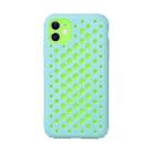 For iPhone 11 Candy Color Mesh Heat Dissipation TPU Protective Case (Light Blue) - 1