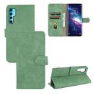 For TCL 20 Pro 5G Solid Color Skin Feel Magnetic Buckle Horizontal Flip Calf Texture PU Leather Case with Holder & Card Slots & Wallet(Green) - 1