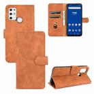 For Tone e21 Solid Color Skin Feel Magnetic Buckle Horizontal Flip Calf Texture PU Leather Case with Holder & Card Slots & Wallet(Brown) - 1