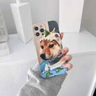 For iPhone 12 Colored Drawing Pattern TPU Protective Case(A Dog) - 1