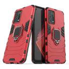 For OPPO K9 Shockproof PC + TPU Protective Case with Magnetic Ring Holder(Red) - 1