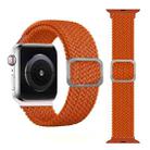 Buckle Braided Elastic Strap Watch Band For Apple Watch Ultra 49mm / Series 8&7 45mm / SE 2&6&SE&5&4 44mm / 3&2&1 42mm(Bright Orange) - 1