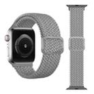 Buckle Braided Elastic Strap Watch Band For Apple Watch Series 8&7 41mm / SE 2&6&SE&5&4 40mm / 3&2&1 38mm(Creamy-white) - 1