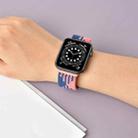 Buckle Braided Elastic Strap Watch Band For Apple Watch Series 8&7 41mm / SE 2&6&SE&5&4 40mm / 3&2&1 38mm(Denim) - 6