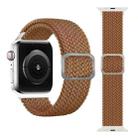 Buckle Braided Elastic Strap Watch Band For Apple Watch Series 8&7 41mm / SE 2&6&SE&5&4 40mm / 3&2&1 38mm(Coffee) - 1