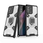 For OPPO Find X3 Space PC+TPU Ring Holder Protective Case(White) - 1