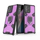 For OPPO Find X3 Space PC+TPU Ring Holder Protective Case(Purple) - 1