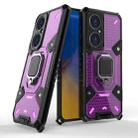 For Huawei P50 Space PC+TPU Ring Holder Protective Case(Purple) - 1