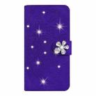 For iPhone 7 Plus / 8 Plus Calf Pattern Diamond Mandala Double Folding Design Embossed Leather Case with Wallet & Holder & Card Slots(Purple) - 2