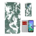 For LG K50 / Q60 Cloud Fog Pattern Horizontal Flip Leather Case with Holder & Card Slot & Wallet(Dark Green) - 1