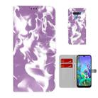 For LG K50 / Q60 Cloud Fog Pattern Horizontal Flip Leather Case with Holder & Card Slot & Wallet(Purple) - 1