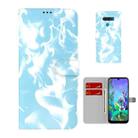 For LG K50 / Q60 Cloud Fog Pattern Horizontal Flip Leather Case with Holder & Card Slot & Wallet(Sky Blue) - 1