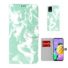 For LG K52 / K62 / Q52 Cloud Fog Pattern Horizontal Flip Leather Case with Holder & Card Slot & Wallet(Mint Green) - 1