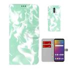 For LG Stylo 5 Cloud Fog Pattern Horizontal Flip Leather Case with Holder & Card Slot & Wallet(Mint Green) - 1