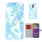 For LG Stylo 5 Cloud Fog Pattern Horizontal Flip Leather Case with Holder & Card Slot & Wallet(Sky Blue) - 1