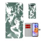 For LG Stylo 6 / K71 Cloud Fog Pattern Horizontal Flip Leather Case with Holder & Card Slot & Wallet(Dark Green) - 1