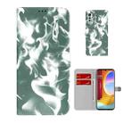 For LG Velvet / G9 Cloud Fog Pattern Horizontal Flip Leather Case with Holder & Card Slot & Wallet(Dark Green) - 1