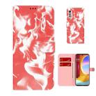 For LG Velvet / G9 Cloud Fog Pattern Horizontal Flip Leather Case with Holder & Card Slot & Wallet(Red) - 1