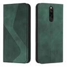 For Xiaomi Redmi 8 / 8A Skin Feel Magnetic S-type Solid Color Horizontal Flip Leather Case with Holder & Card Slot & Wallet(Green) - 1