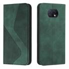 For Xiaomi Redmi Note 9 5G / Note 9T Skin Feel Magnetic S-type Solid Color Horizontal Flip Leather Case with Holder & Card Slot & Wallet(Green) - 1