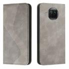 For Xiaomi Mi 10T Lite 5G Skin Feel Magnetic S-type Solid Color Horizontal Flip Leather Case with Holder & Card Slot & Wallet(Grey) - 1