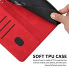 For Xiaomi Poco X3 NFC Skin Feel Magnetic S-type Solid Color Horizontal Flip Leather Case with Holder & Card Slot & Wallet(Red) - 6